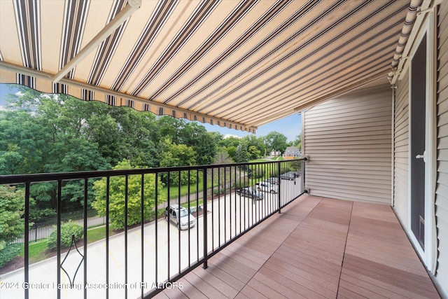 view of balcony