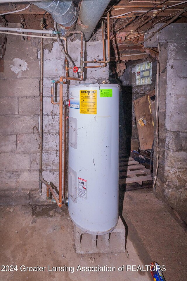 utilities featuring water heater