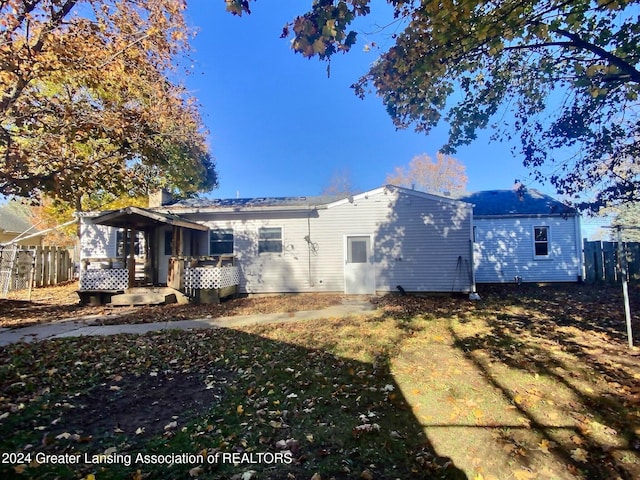 view of rear view of house