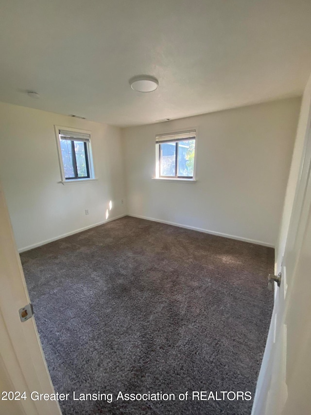 view of carpeted empty room