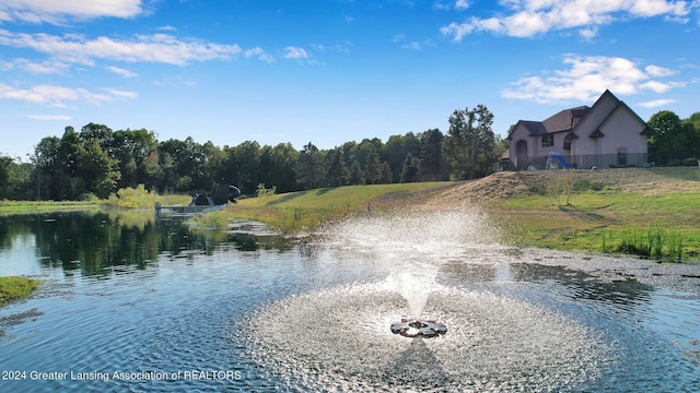 view of water feature