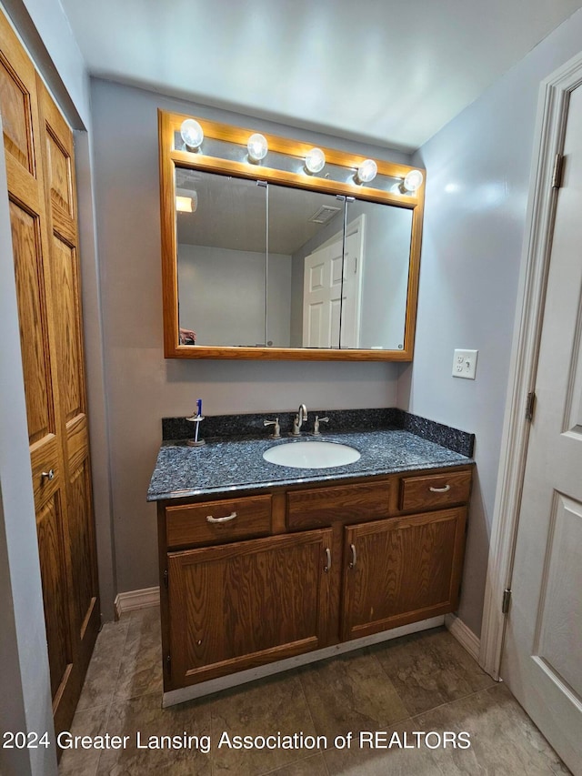 bathroom featuring vanity