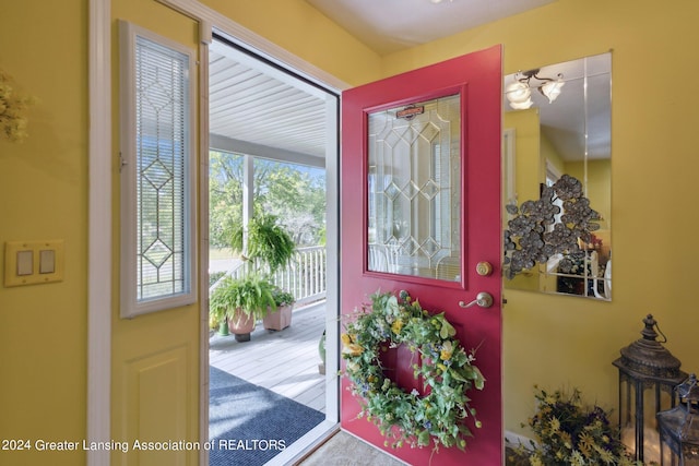 view of entrance foyer