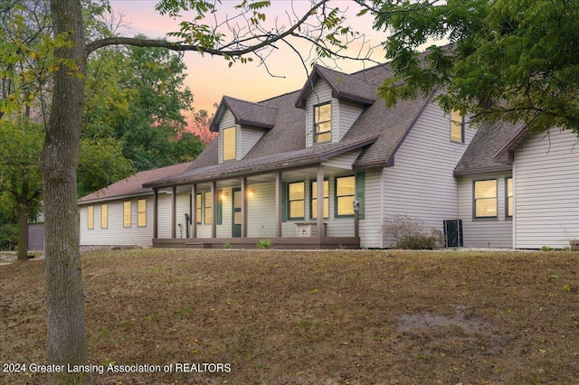 exterior space featuring a porch