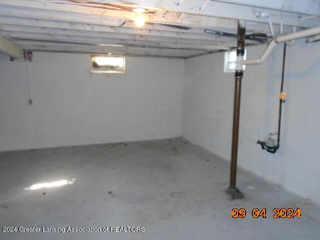 view of basement