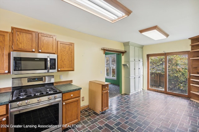 kitchen featuring appliances with stainless steel finishes