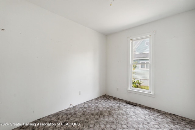 view of carpeted empty room