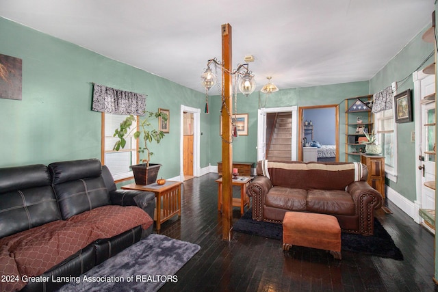 318 S Shiawassee St, Corunna, MI 48817 - living area with wood-type flooring and healthy amount of natural light