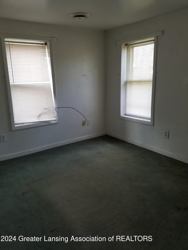 view of carpeted empty room