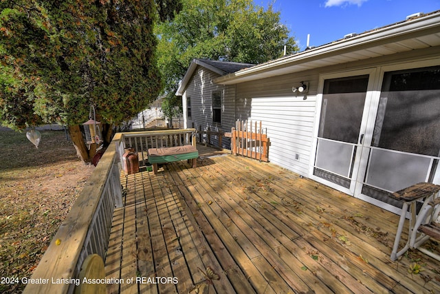 view of wooden terrace