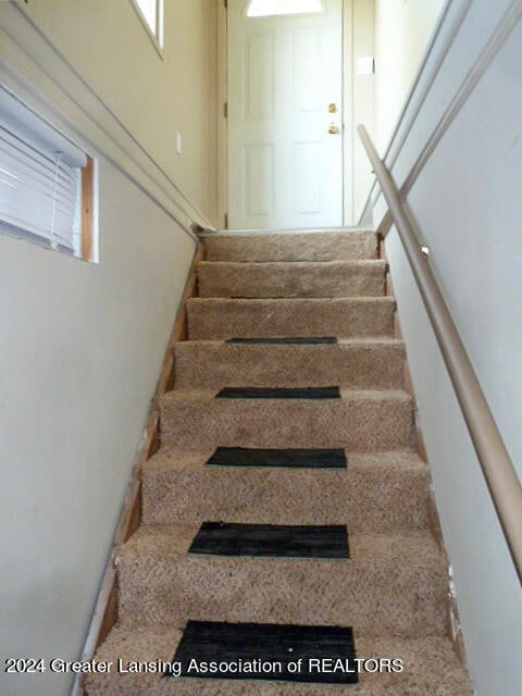 view of stairs