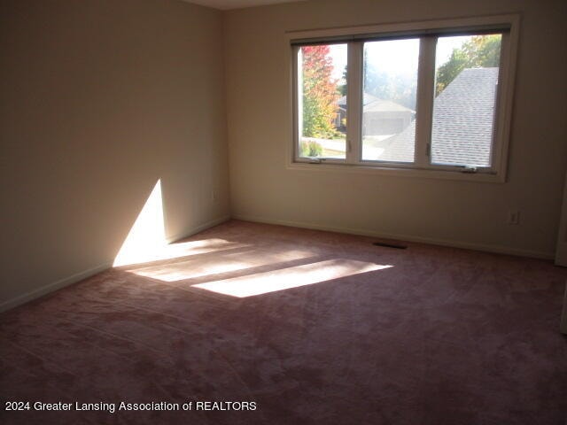 view of carpeted empty room