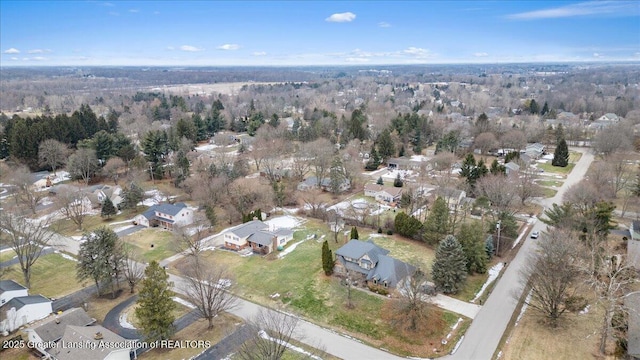 birds eye view of property featuring a residential view