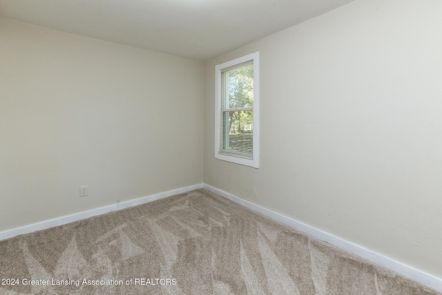 view of carpeted empty room