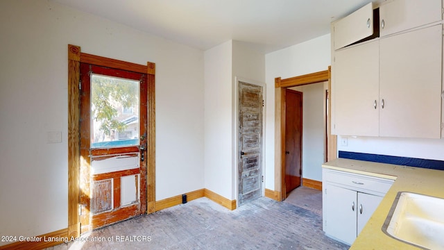 interior space with sink