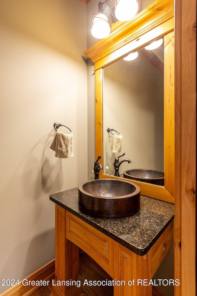 bathroom featuring vanity