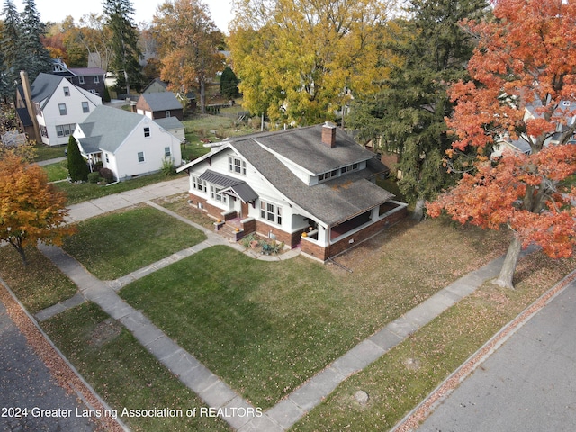 520 W St, Lansing, MI 48915 - aerial view of residential area