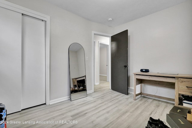 interior space featuring light hardwood / wood-style floors