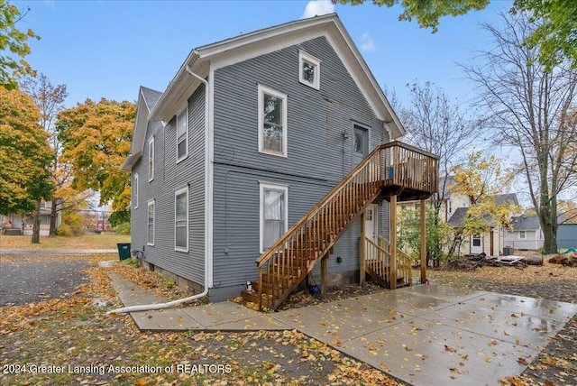 view of rear view of property