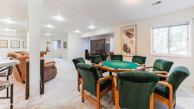4710 Wellington Dr, Okemos, MI 48864 - rec room featuring light colored carpet