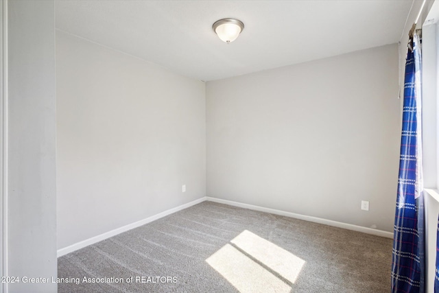 view of carpeted empty room