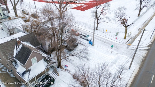 602 N Pennsylvania Ave, Lansing, MI 48912 - view of snowy aerial view