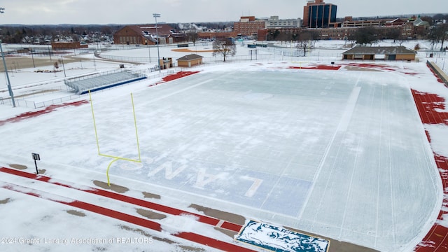 602 N Pennsylvania Ave, Lansing, MI 48912 - view of snowy aerial view