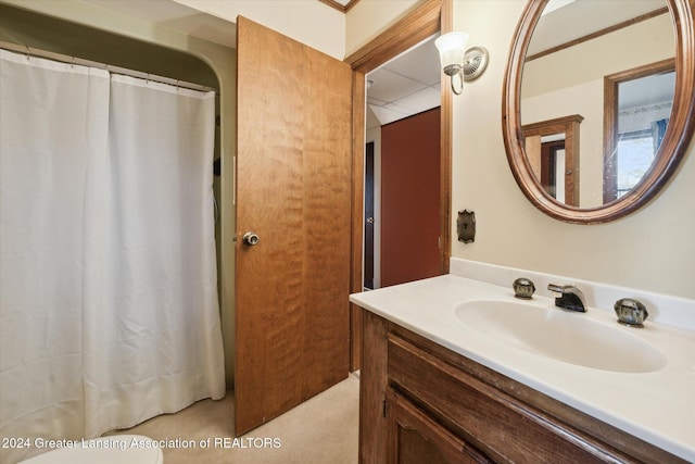 bathroom featuring vanity