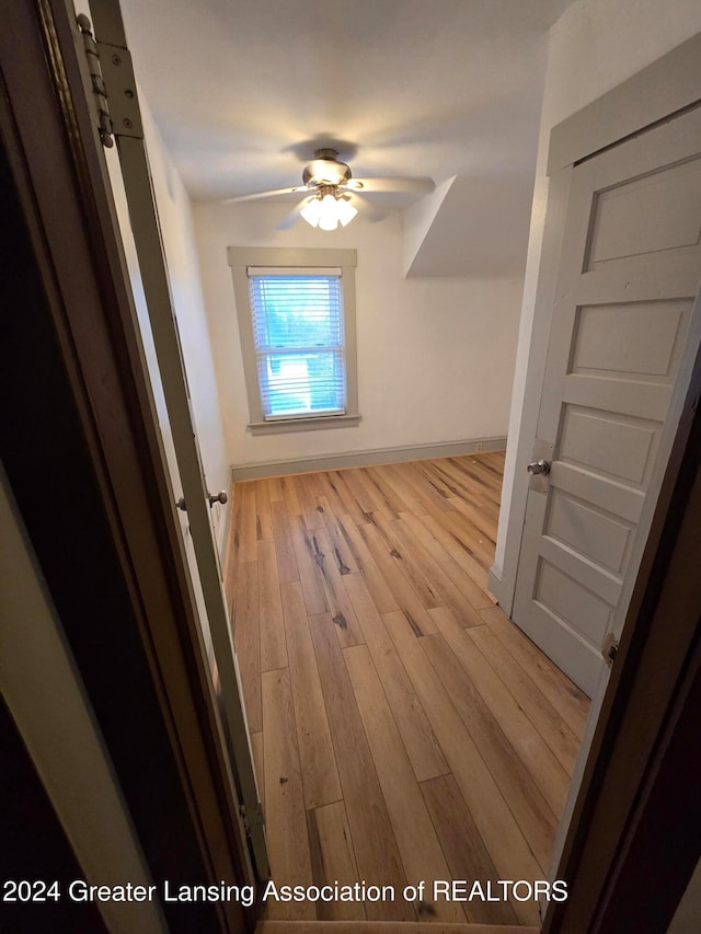 interior space featuring light hardwood / wood-style floors