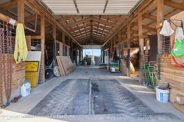 view of horse barn