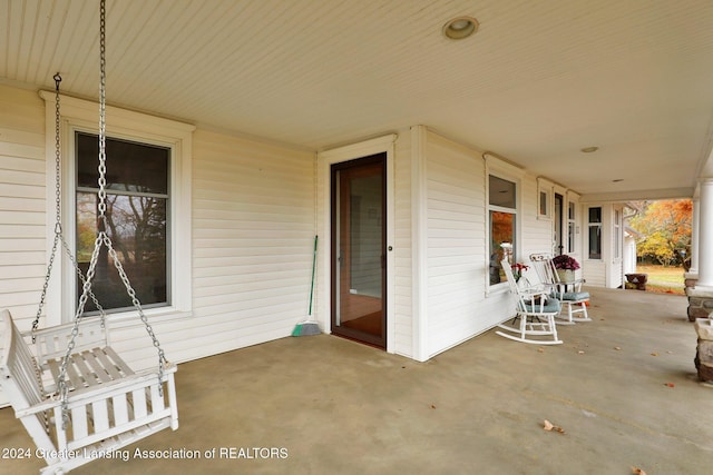 view of patio / terrace featuring a porch