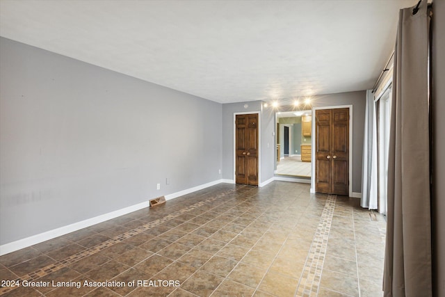 view of tiled empty room