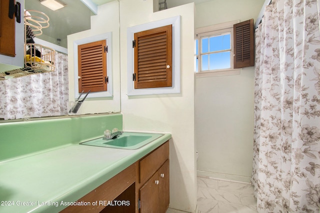 bathroom featuring vanity