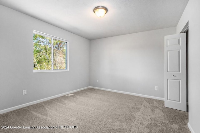 view of carpeted empty room