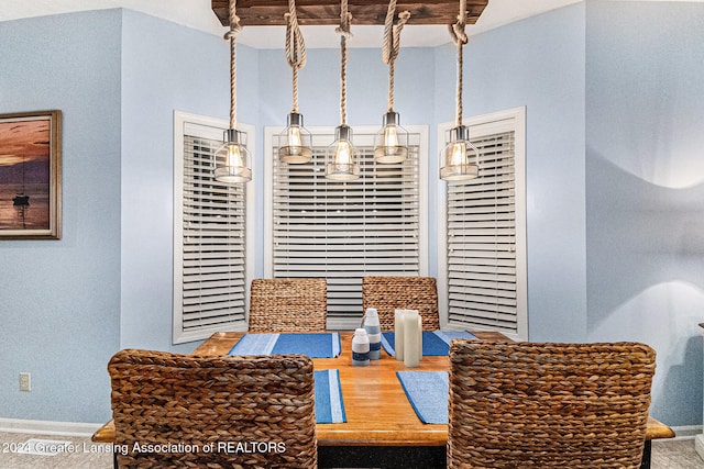 view of dining space