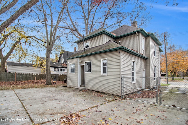 view of back of property