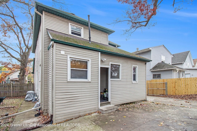 back of house featuring a patio area