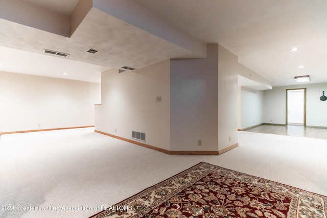 view of carpeted empty room