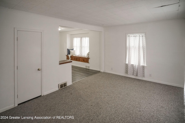 view of carpeted empty room