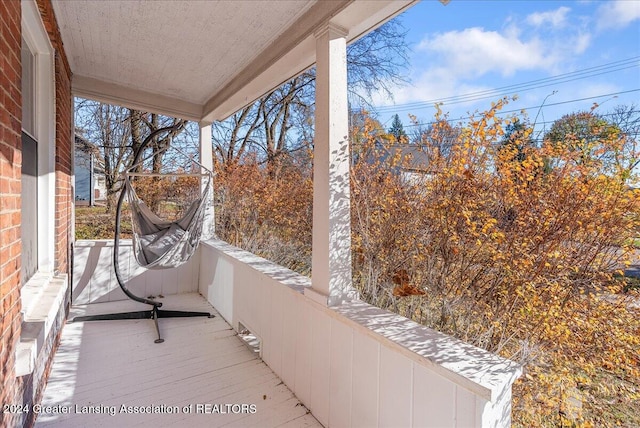 view of balcony