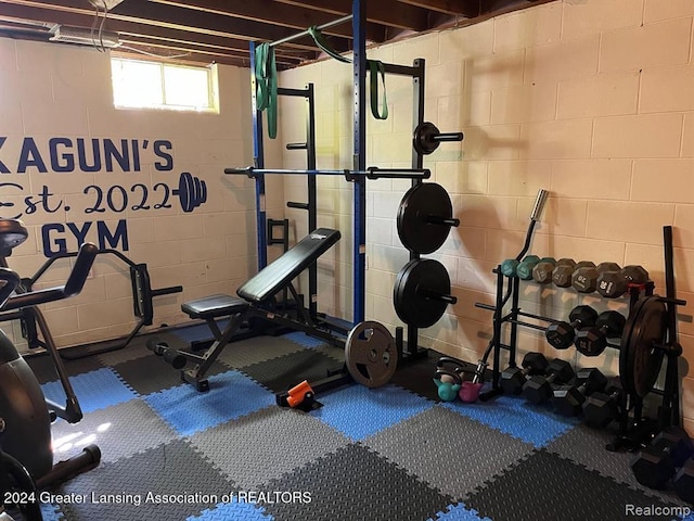 view of workout room