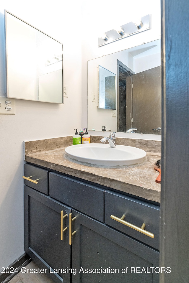 bathroom featuring vanity