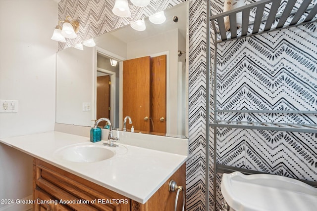 bathroom with vanity