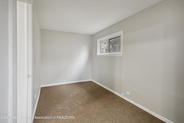 view of carpeted empty room