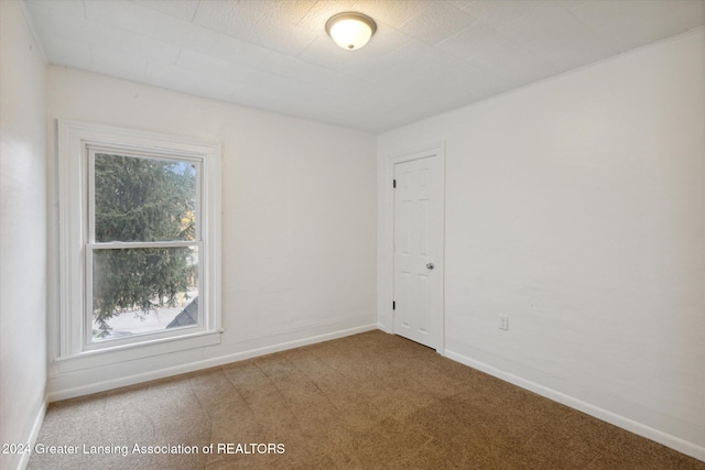 view of carpeted empty room