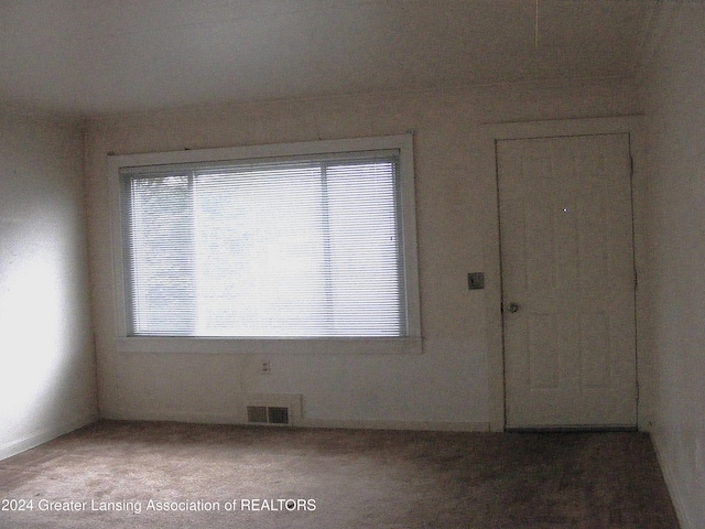 view of carpeted empty room