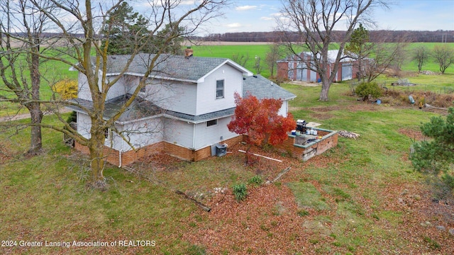 bird's eye view featuring a rural view