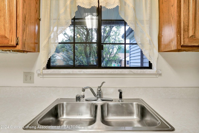 interior details with sink