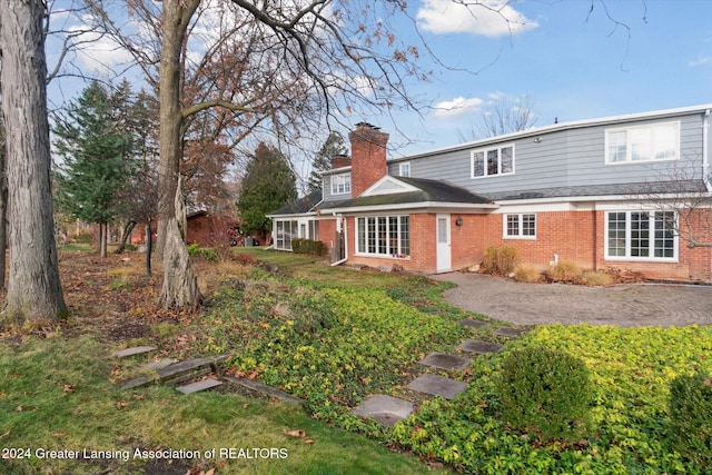 view of rear view of property