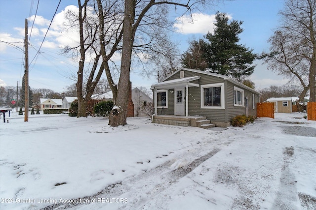 view of bungalow-style house